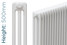 RR-FWH-3-0500-TH - Fitzrovia 3 Column Horizontal Radiator H500mm x W1220mm White RR-FWH-3-0500-TH - Fitzrovia 3 Column Horizontal Radiator H500mm x W1220mm White